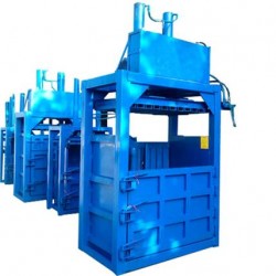 供应塑料半自动压块机 80吨自动推包打包机 立式废布匹压缩机