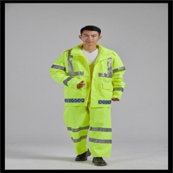 反光雨衣雨裤套装 交通安全执勤路政荧光黄绿户外分体防水雨衣