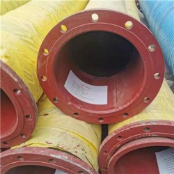 DN150大口徑輸水膠管 帶法蘭水泵排水管 耐汽油橡膠管 大口徑夾布膠管